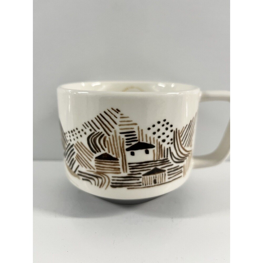 Starbucks Coffee Mug Artisan 2014 Series 03/08 Brown House Land Ceramic Canadian - Picture 5 of 13